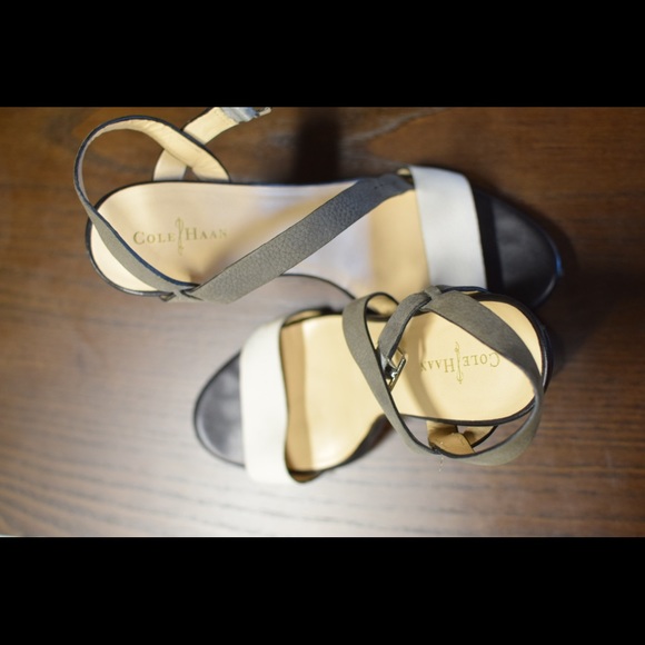 Strappy color block Cole Haan heels - Picture 2 of 5